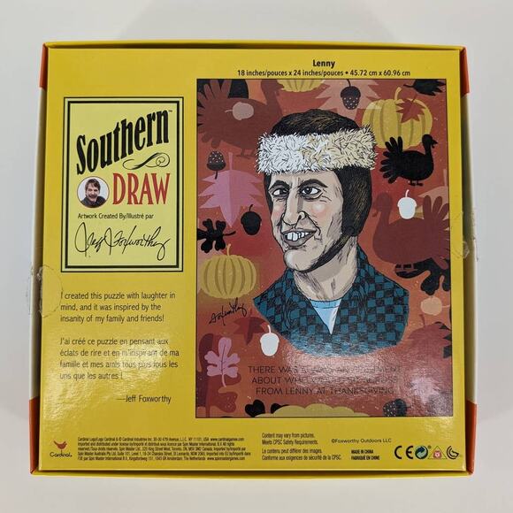 Cardinal 300 Large Piece Southern Draw "Lenny" by Jeff Foxworthy Jigsaw Puzzle - Picture 11 of 13